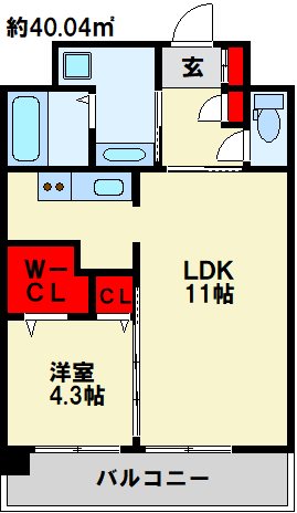 フェリシエ京町 間取り図