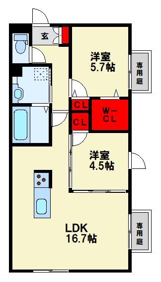 イオメール竹末 間取り図