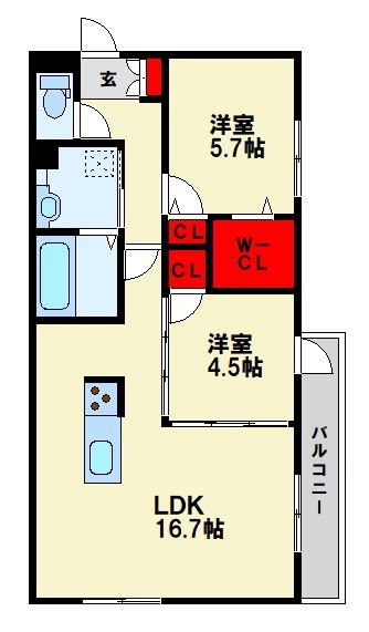 イオメール竹末 間取り図