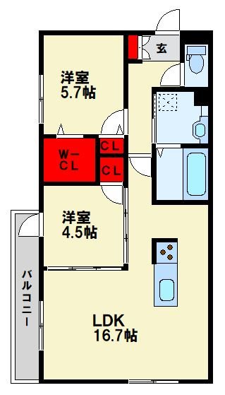 イオメール竹末 間取り図