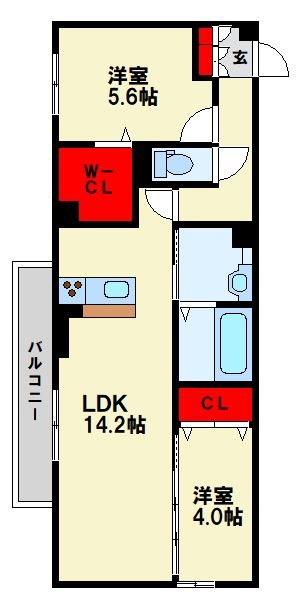 イオメール竹末 間取り図