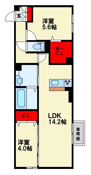 イオメール竹末 間取り図