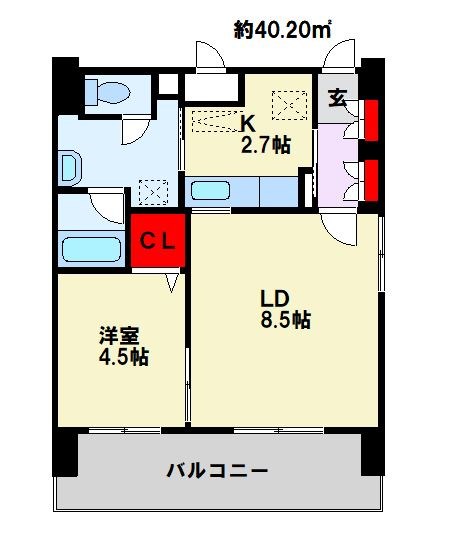 秋桜中間 間取り図