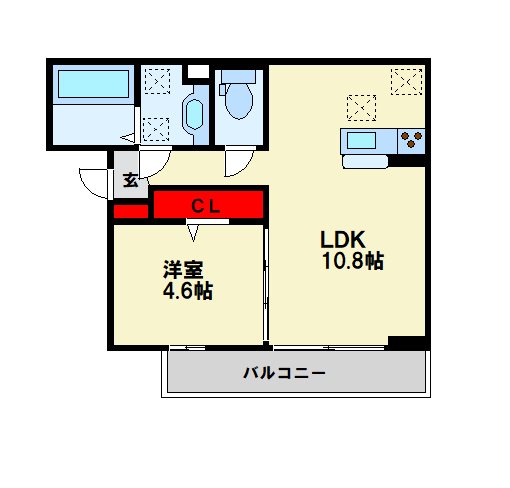 Ｄ-ＲＯＯＭ中原西 間取り図