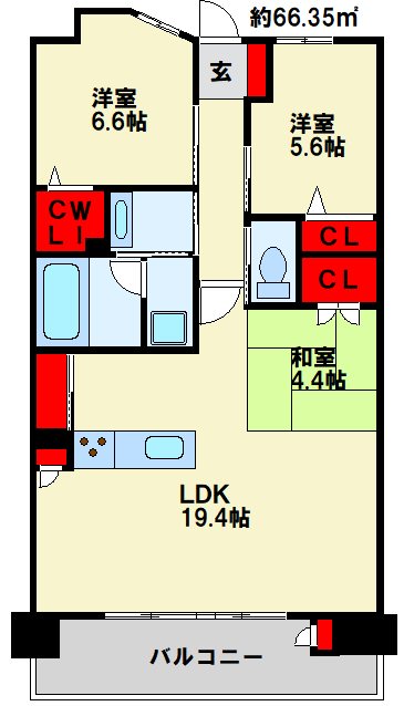 ライブスクエア大手町 間取り図