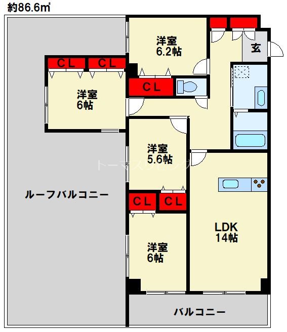 ファミール守恒  間取り図