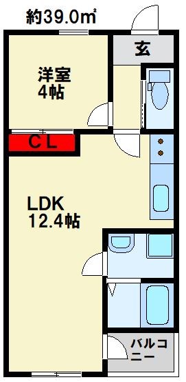 アネシス 205号室 間取り