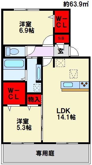 ソレールヴィラ・クレスト 間取り図