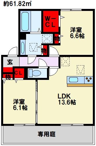ソレールヴィラ・クレスト 間取り図