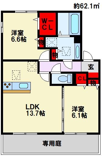 ソレールヴィラ・クレスト 間取り図