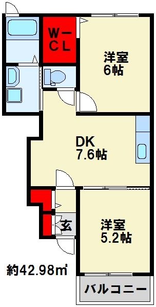 ローレル　コルソ21 103号室 間取り