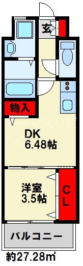 ギャラクシー西小倉 間取り図
