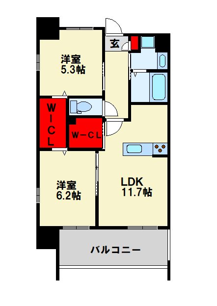 アベニール幸 間取り図