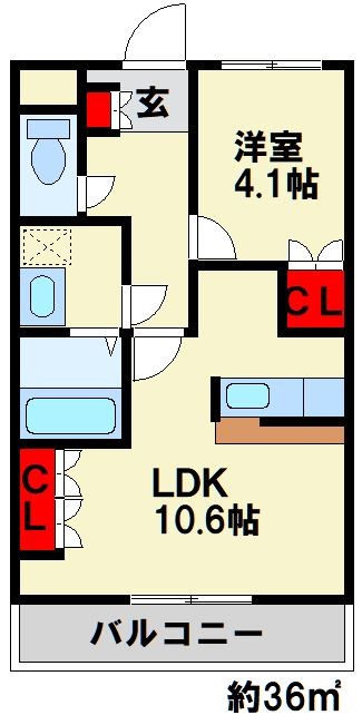 St.サンライズ 206号室 間取り