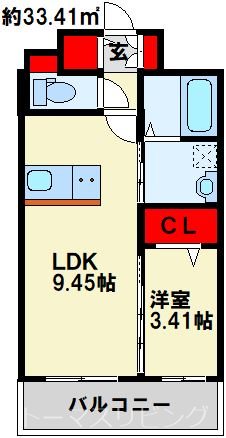 ALiSS堺町 306号室 間取り