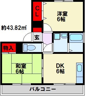 セジュールさつき 間取り図