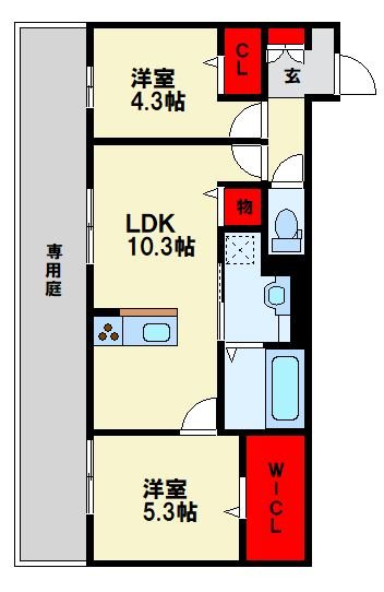 TORISIA陣原 間取り図