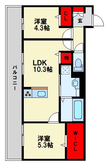 TORISIA陣原 間取り図
