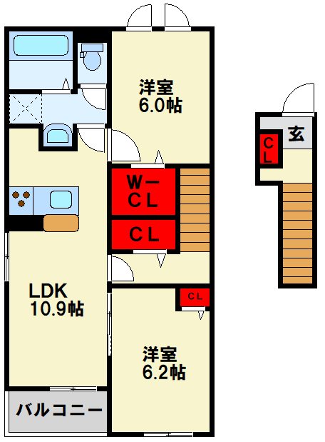サン・グレースA 間取り図