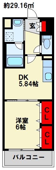 フォレストビュー 207号室 間取り