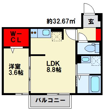 喜宝　Yukuhashi 間取り図