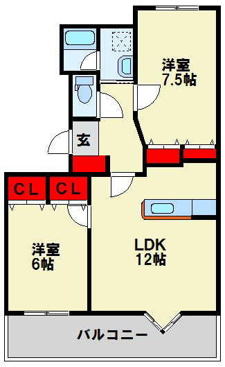 レイ・ブリック東水町 間取り図