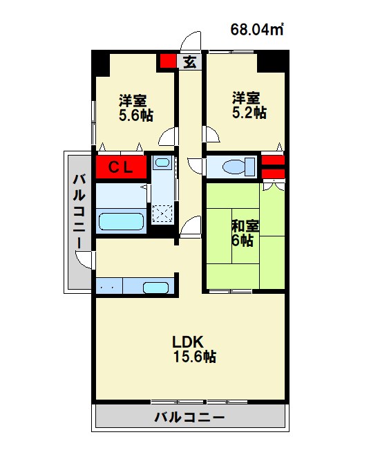 ルネックスⅡ 間取り図