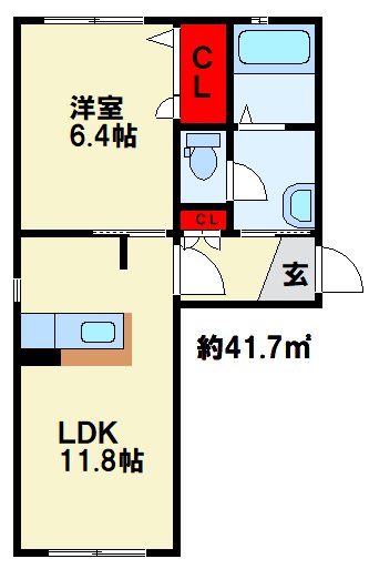 ヴァーチャスの杜　Ｂ棟 間取り図