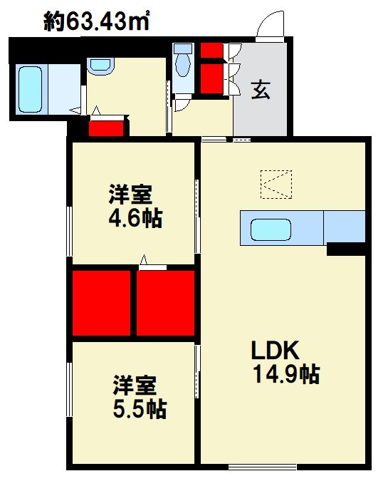シャーメゾン静  間取り図