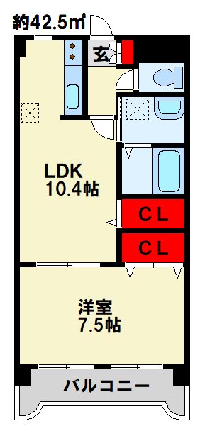 ハイツ　グラッツィア 間取り図