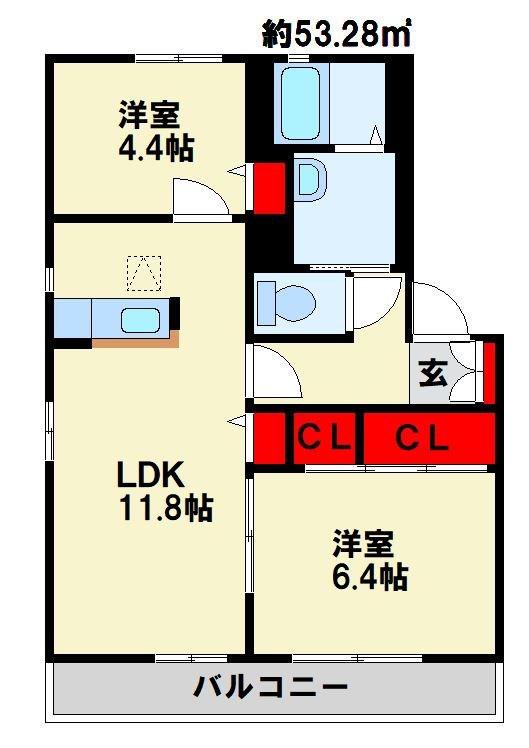 ガーデンシティ今井　Ｃ棟 間取り図