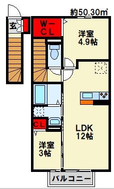 villa fontaine（ｳﾞｨﾗﾌｫﾝﾃｰﾇ） 間取り図