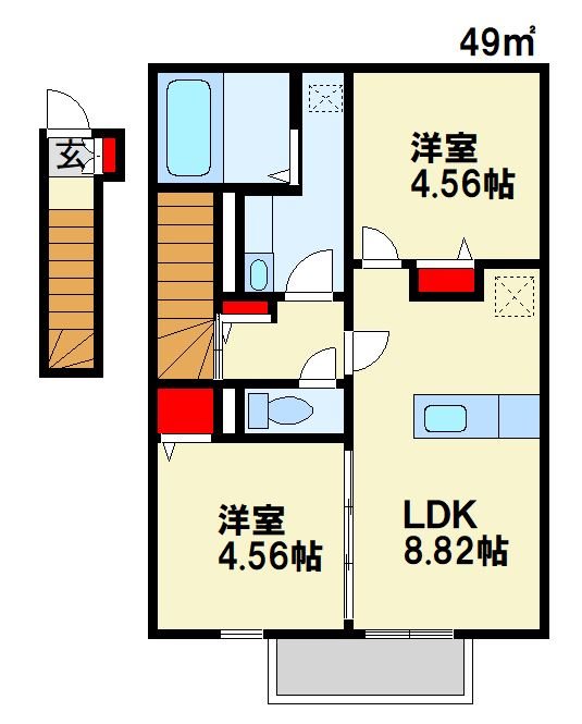 シーズンさくら　B棟 間取り図