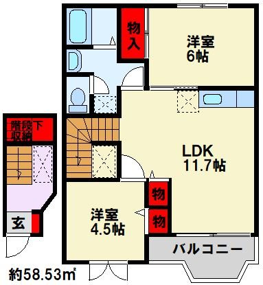 エクセル蓮 間取り図