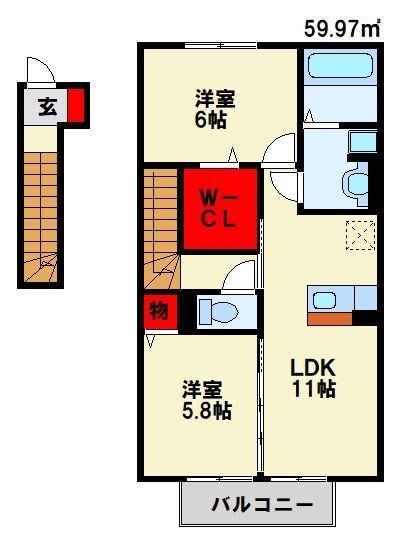 トレス中間壱番館 間取り図