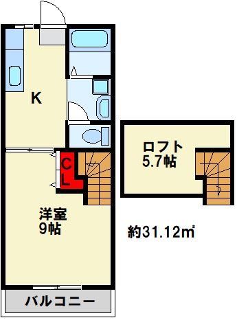 ショーンⅡ B棟 間取り図