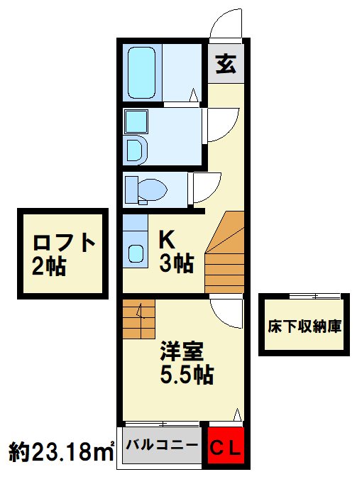 ケイ・エスパシオ曽根 103号室 間取り