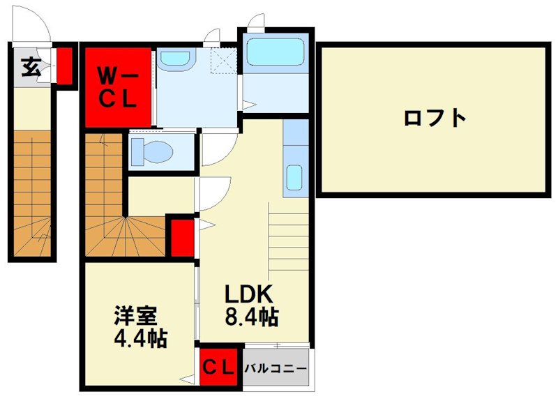 シアハウス三ヶ森Ⅱ 間取り図