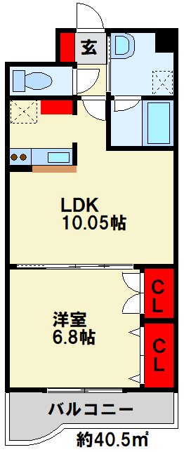 エス・テイト外園 間取り図
