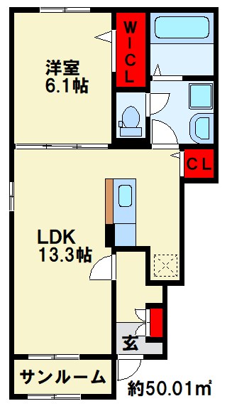 プランタンコートⅥ 間取り図