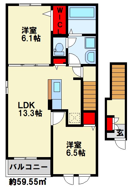 プランタンコートⅥ 間取り図