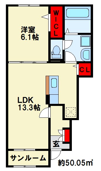 プランタンコートⅥ 間取り図