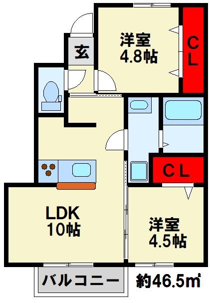 D-room馬場 間取り図