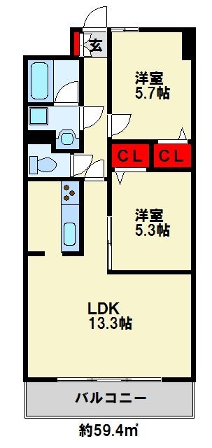 ルネックスⅡ 間取り図