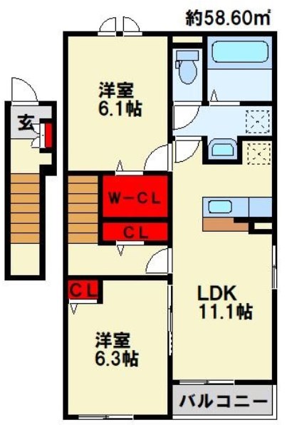 アネーロ　I 間取り図