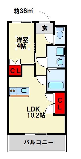 シャーレ大喜   間取り図