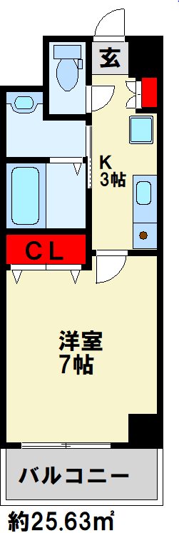 ガーディアンズパレス小倉 506号室 間取り