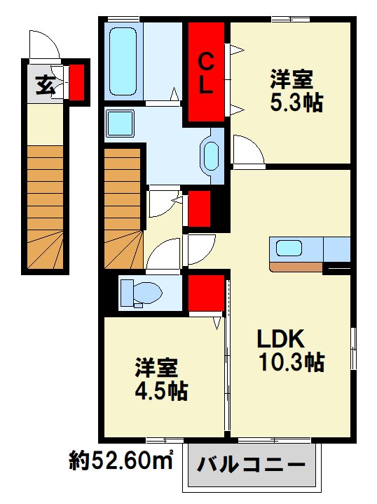 ソレイユ　ヴィラージュM 間取り図