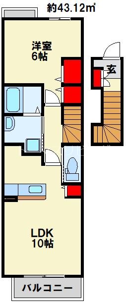 ウエストヒルズⅣ 間取り図