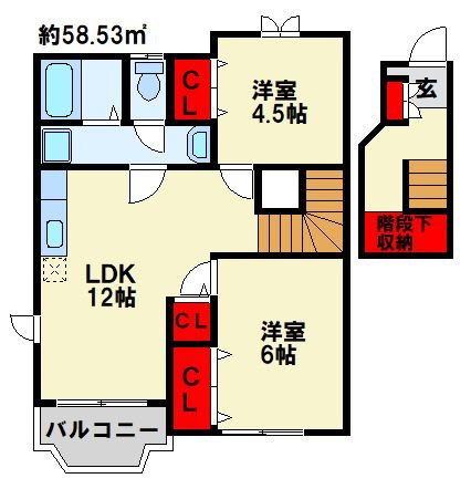 プレステージ21　Ⅱ 間取り図